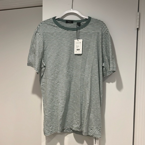 NWT Men’s Theory Essential Tee in Cosmos Stripe - Picture 1 of 2